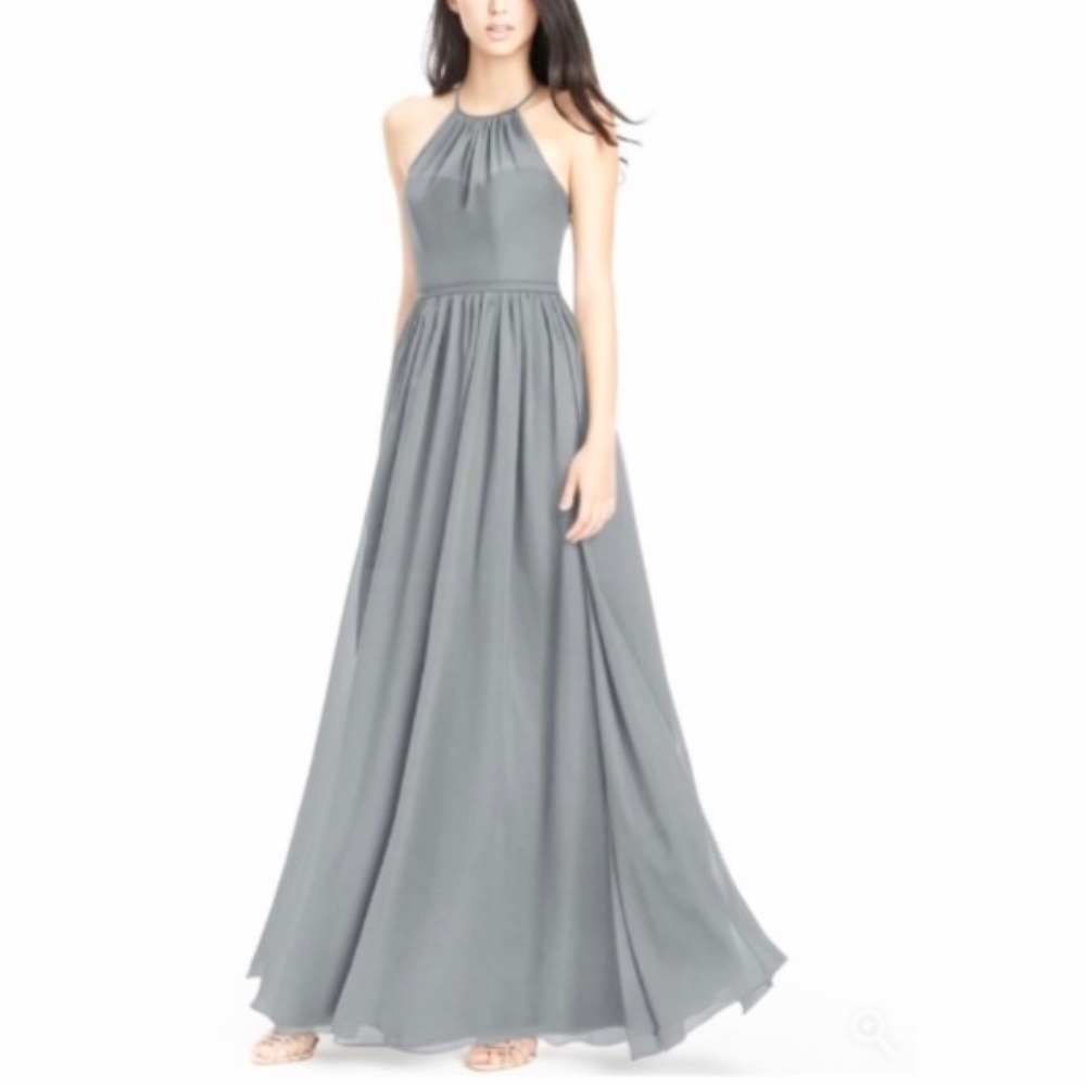 Azazie Kaiiyn Bridesmaid Chiffon‎ Maxi Dress Lilac-Purple